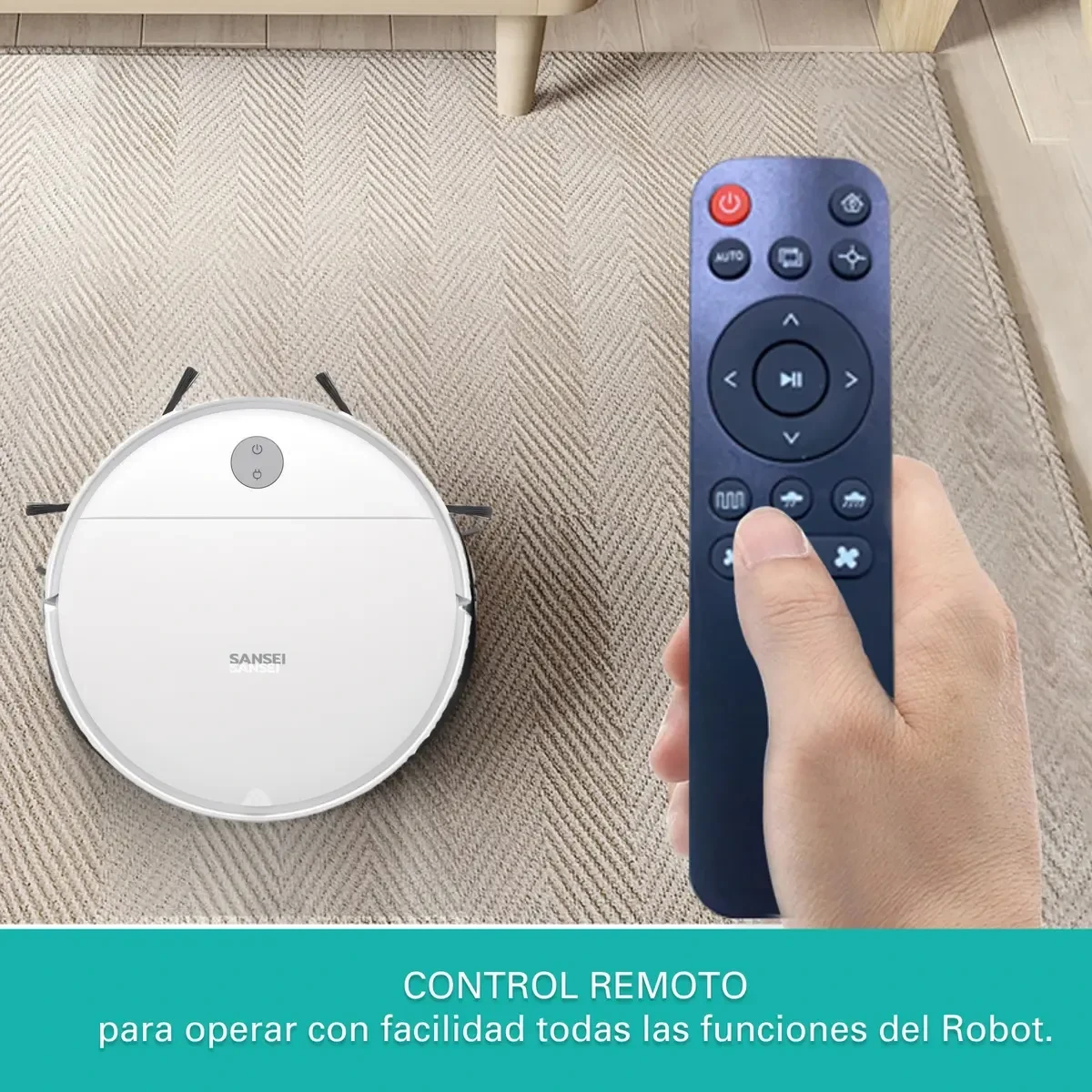 Aspiradora robot Sansei RVCS23PI aspira y trapea foto 5