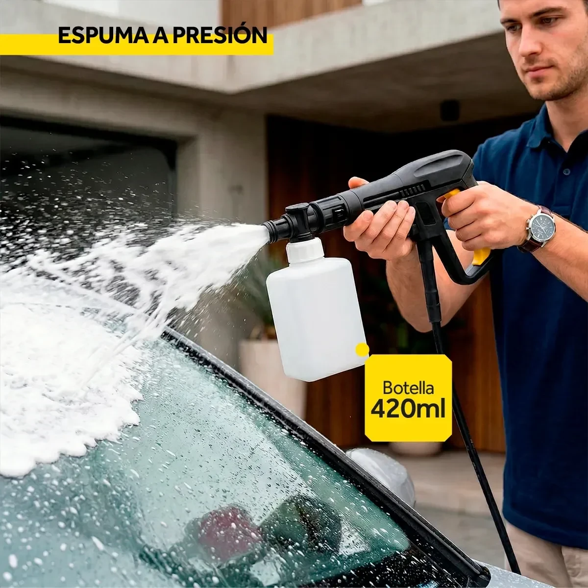 Hidrolavadora eléctrica Trent HLT203 1600PSI 1200W con accesorios foto 6