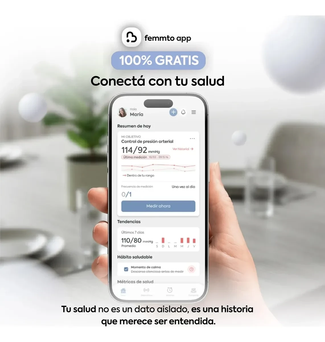 Tensiómetro digital de brazo Femmto automático con batería USB foto 5